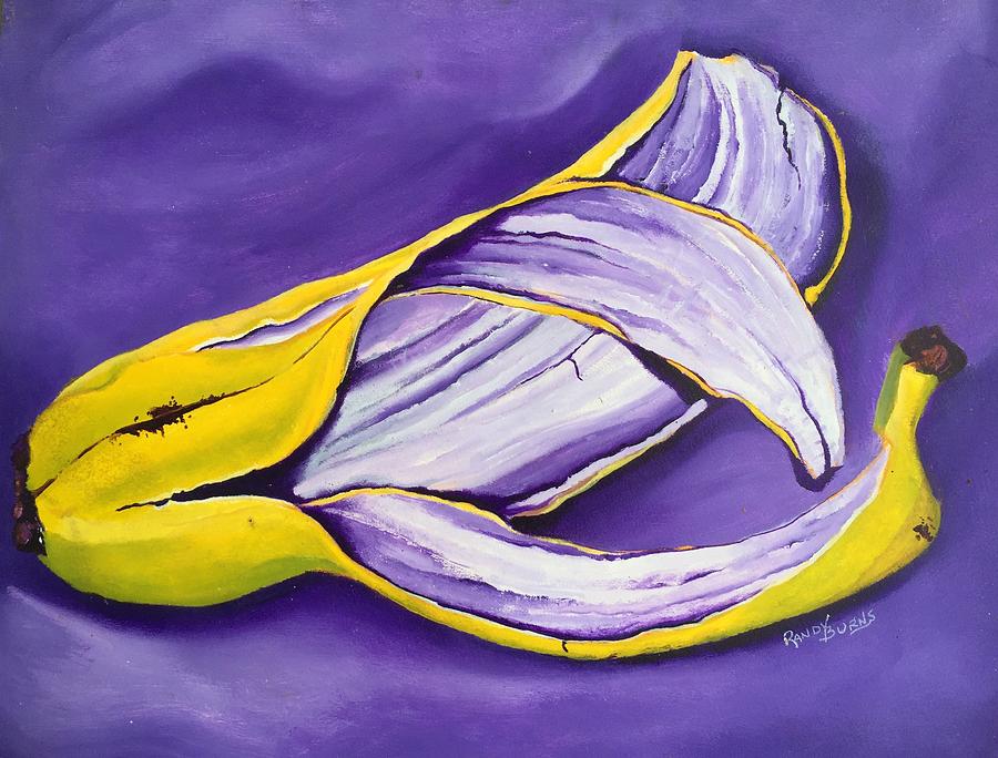 Violet and Yellow in Harmony  Painting by Rand Burns