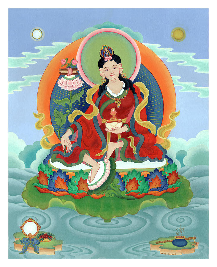 Yeshe Tsogyal Painting by Andrea Nerozzi - Fine Art America