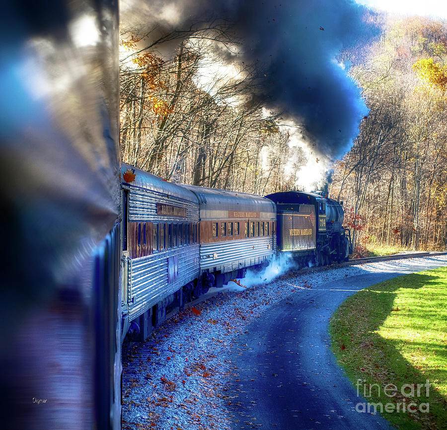 Trains Photograph - Yesterday By Train by Steven Digman Trains Photograph - Yesterday By Train by Steven Digman