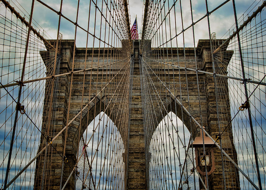 Yesterday Today  and Tomorrow - Brooklyn Bridge Photograph by Stephen Stookey