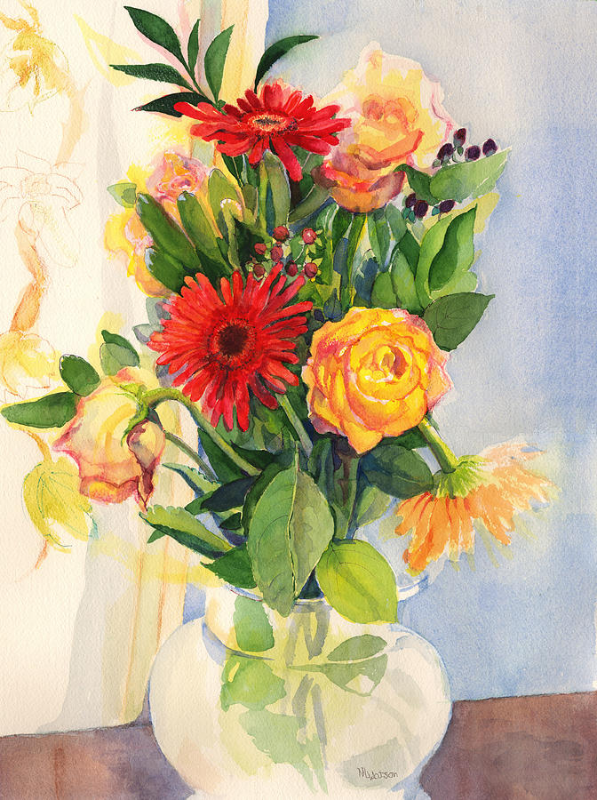 Yesterdays Beauties Painting by Nancy Watson