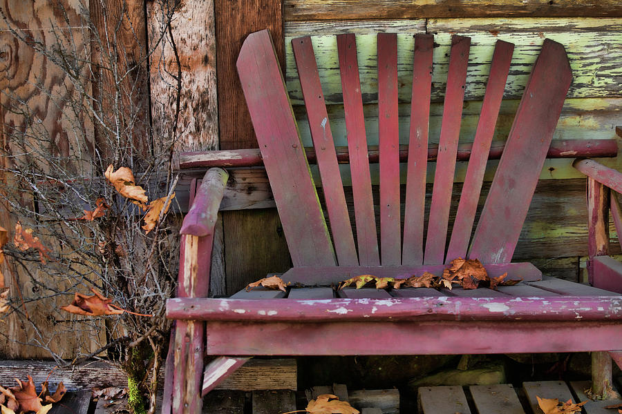 Yesterdays Chair Photograph by Bonnie Bruno