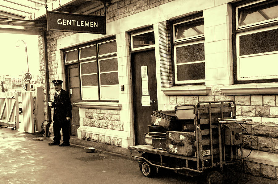 Vintage Photograph - Yesterdays Railway Station by Phyllis Taylor