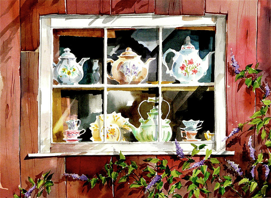 Tea Pots Painting - Yesterdays Tea by Art Scholz