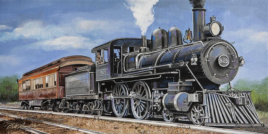 Yesteryear Classic Locomotive Painting by Bill Dunkley