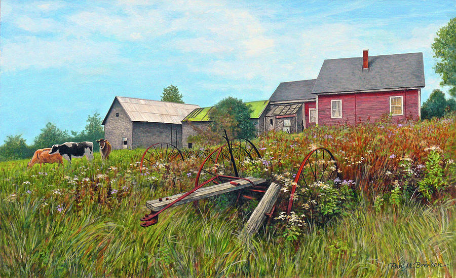 Yesteryear Farm Painting by Paul Breeden Pixels