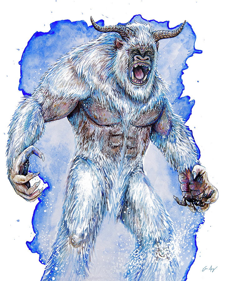 Yeti Drawing by Aaron Spong