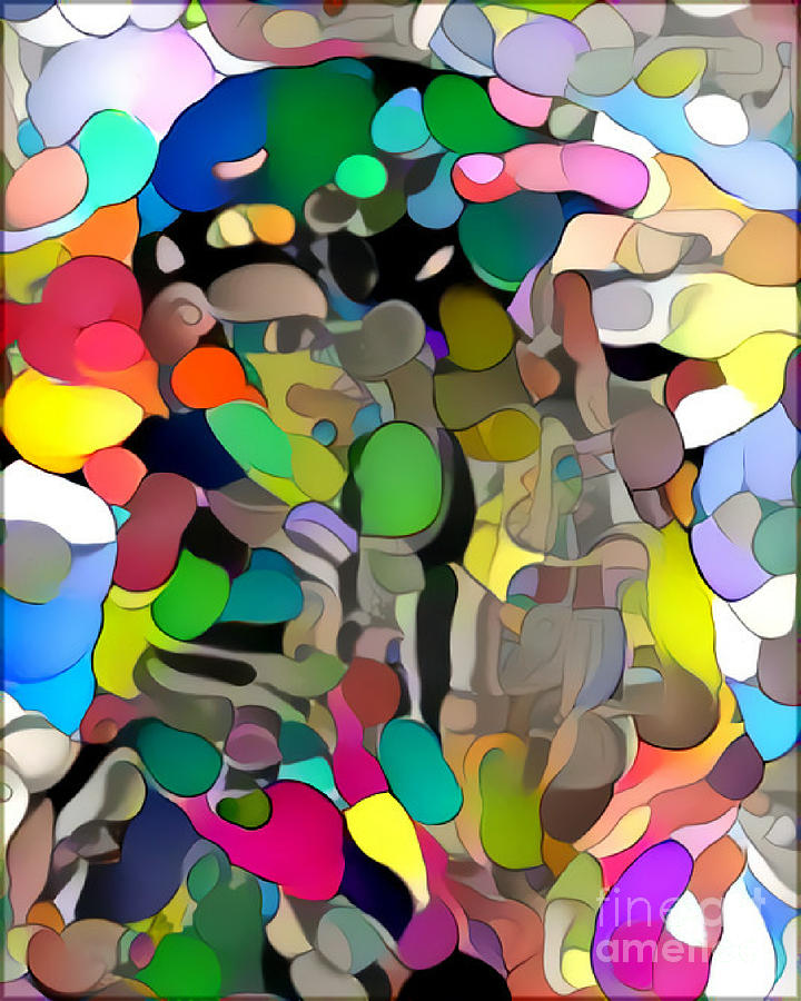 Yeux de kaleidoscope Painting by Daniel Tocher