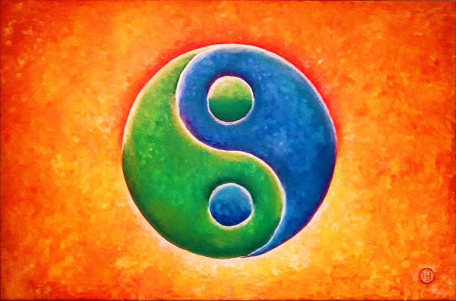 Yin And Yang Painting by Peter Holle