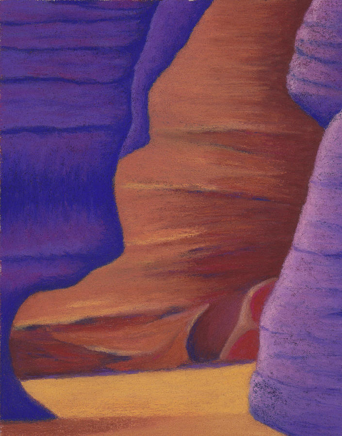 Antelope Canyon Pastel - Yin Yang by Anne Katzeff