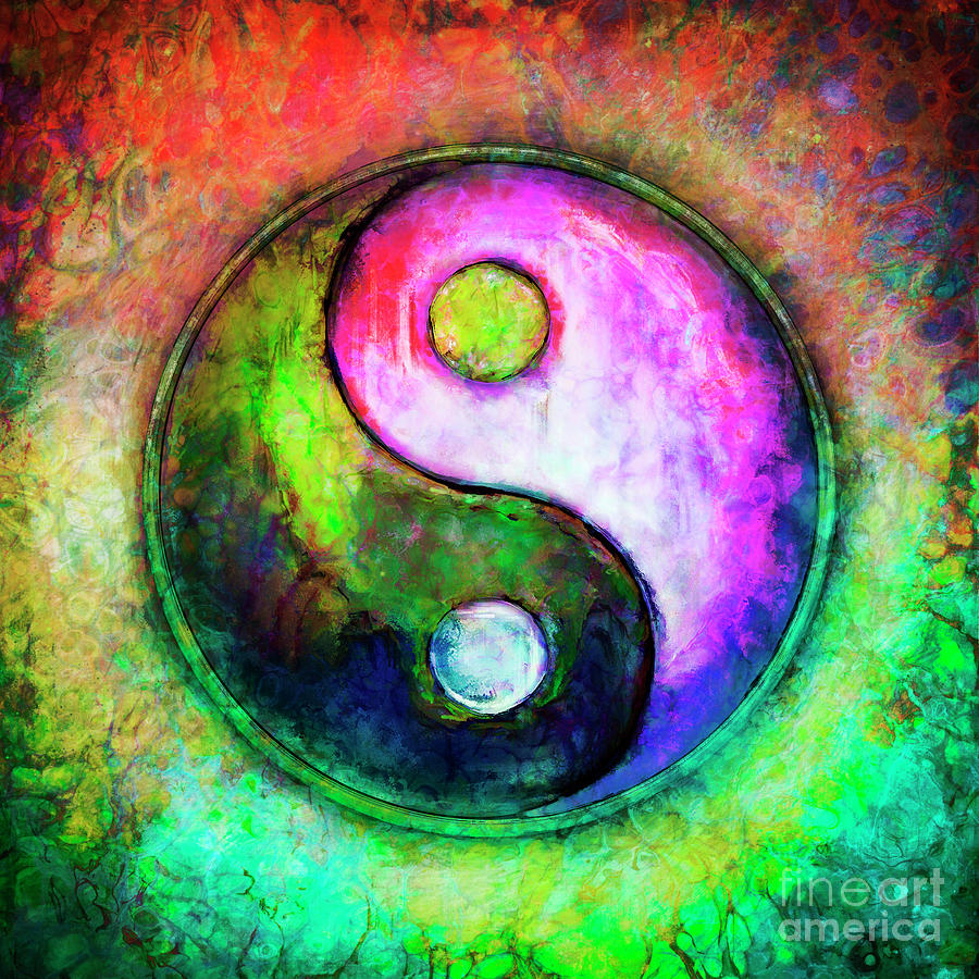 Yin Yang - Colorful Painting I Digital Art By Dirk Czarnota 