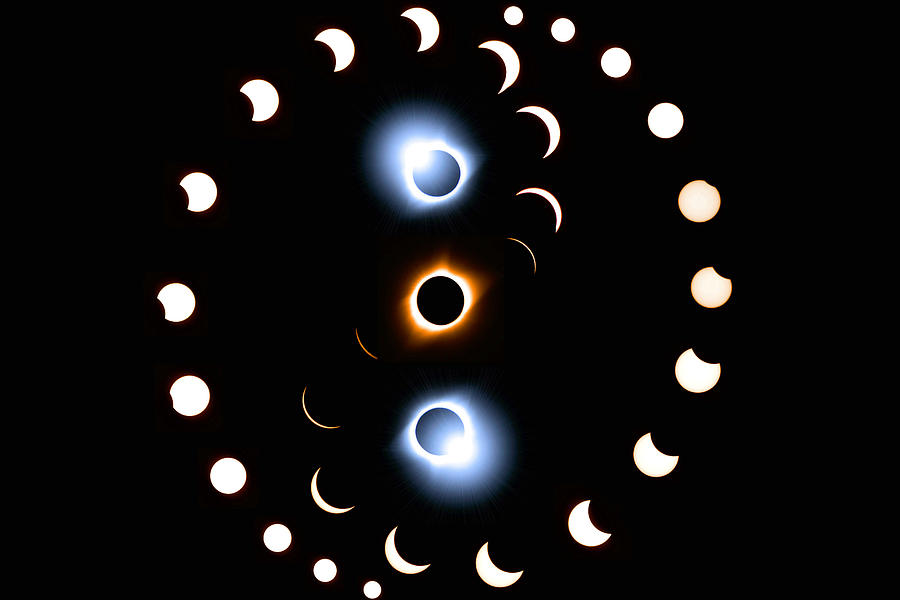 Yin-Yang Eclipse  Photograph by Tim Abshire