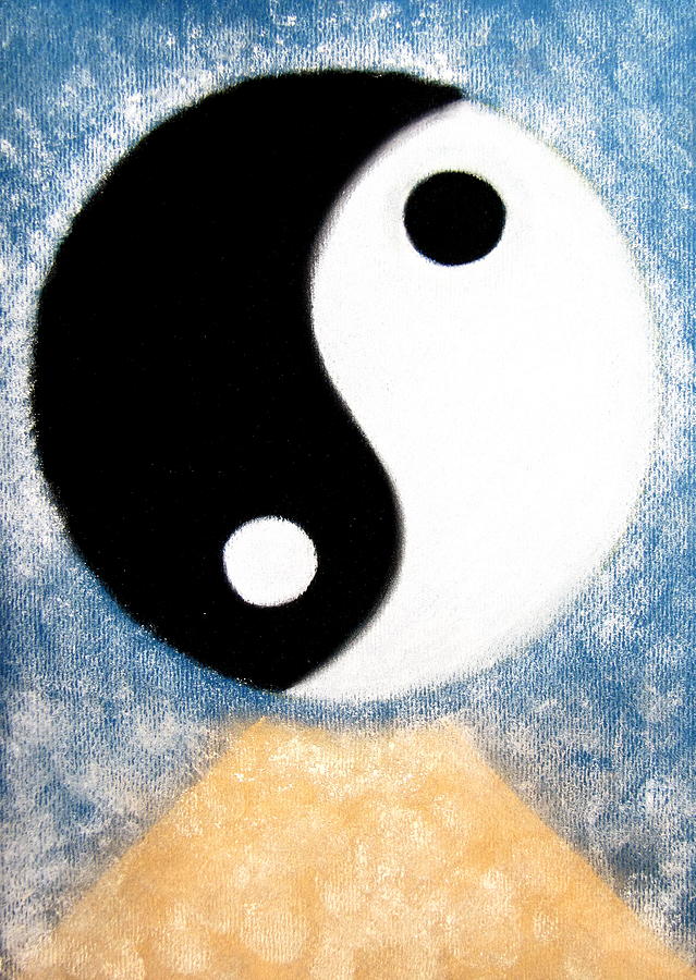 Yin Yang Pastel by Petra Olsakova - Fine Art America