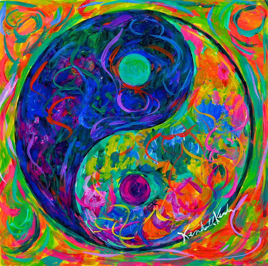 Yin Yang Party Painting by Kendall Kessler