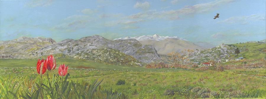 Yious Kambos, Central Crete Painting by David Capon