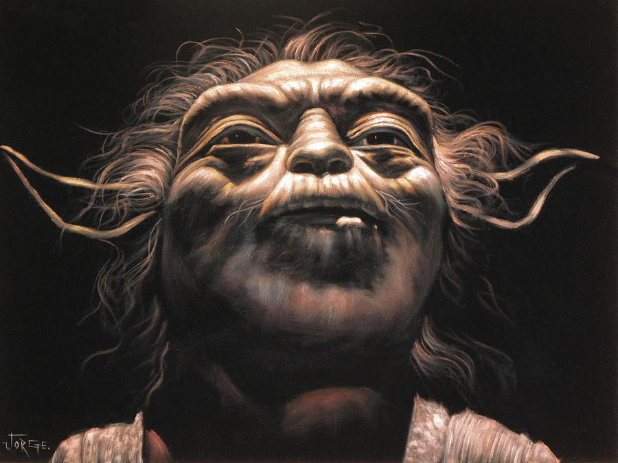 Star Wars Painting - Yoda by Jorge Terrones
