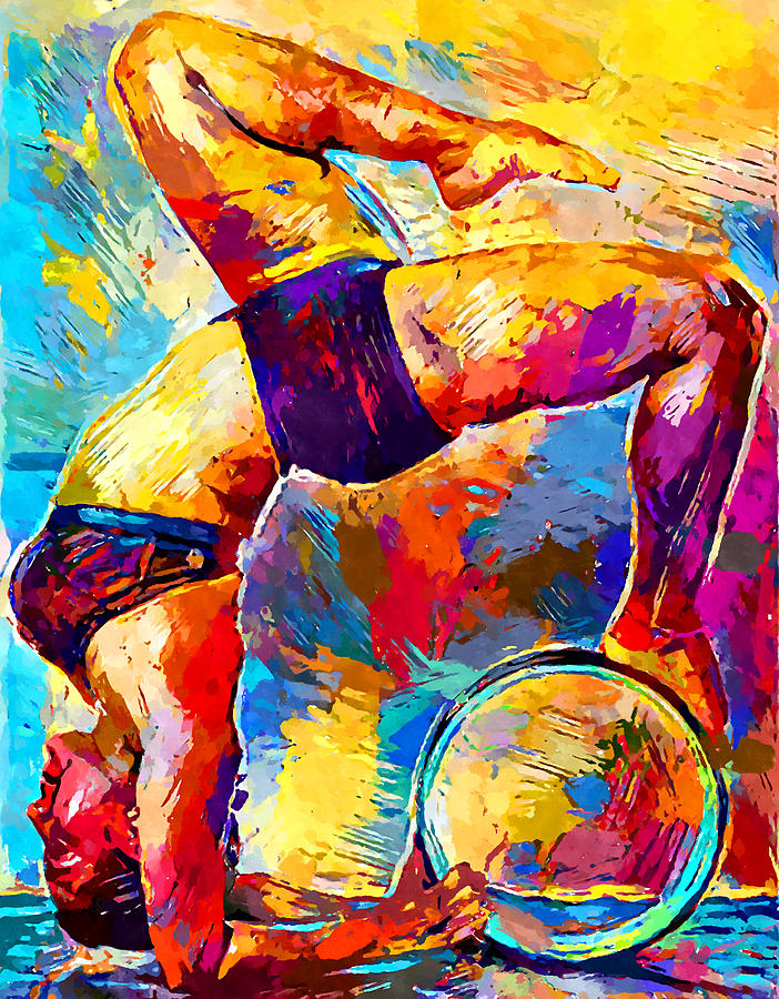Yoga 2 Painting by Chris Butler