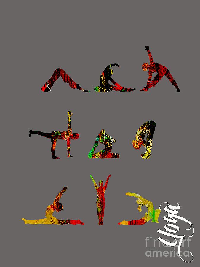Yoga Collection Mixed Media by Marvin Blaine