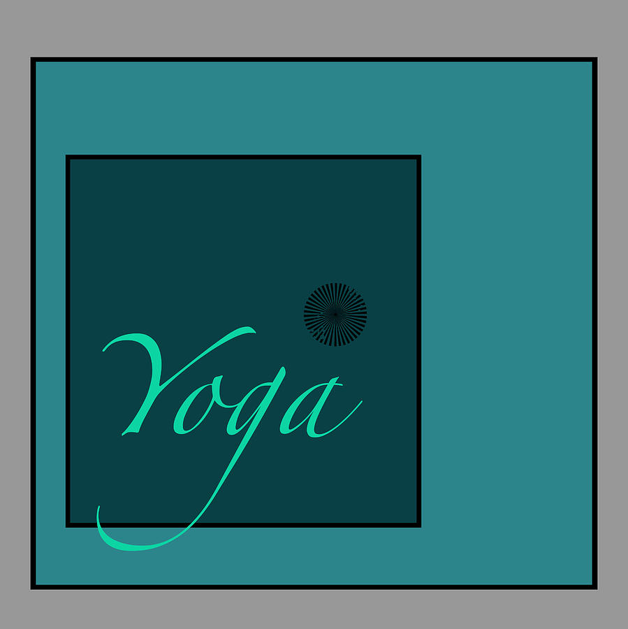 Yoga In Blue Digital Art by Kandy Hurley
