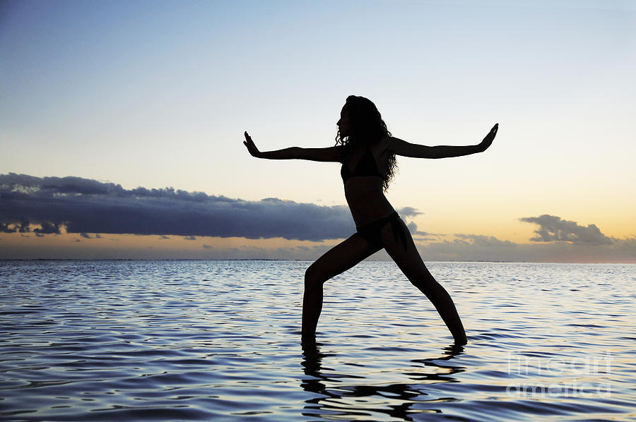 Yoga On The Coastline Photograph by Brandon Tabiolo - Printscapes