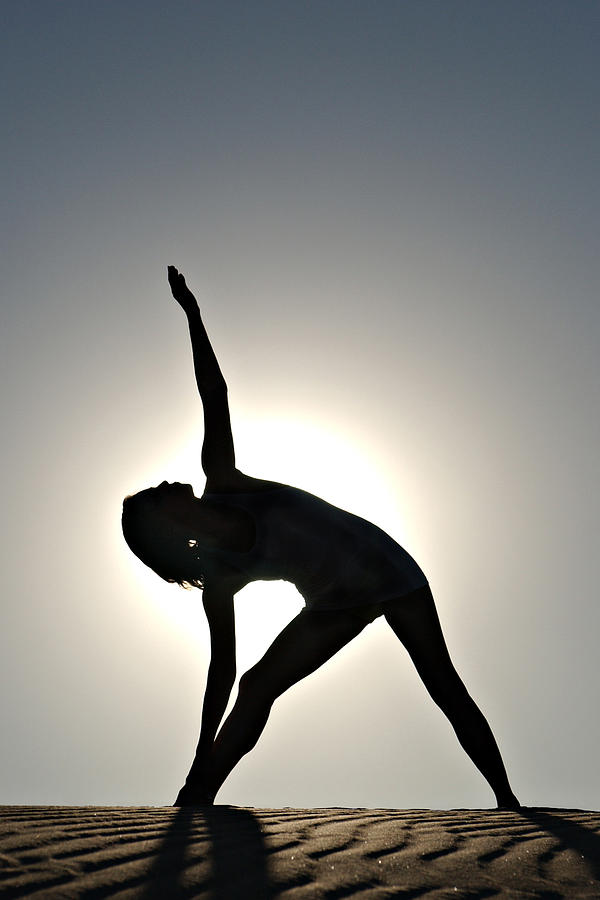 Yoga Sillhouette Photograph by Scott Sawyer