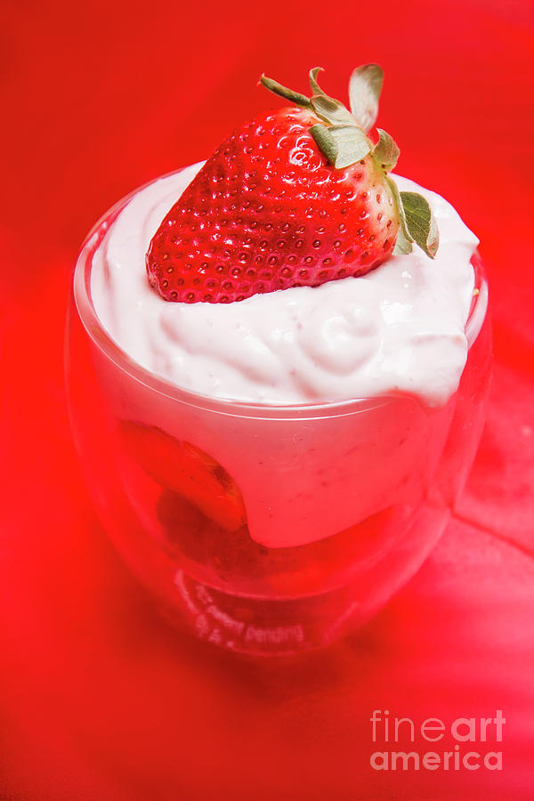 Yoghurt and berry dessert Photograph by Jorgo Photography