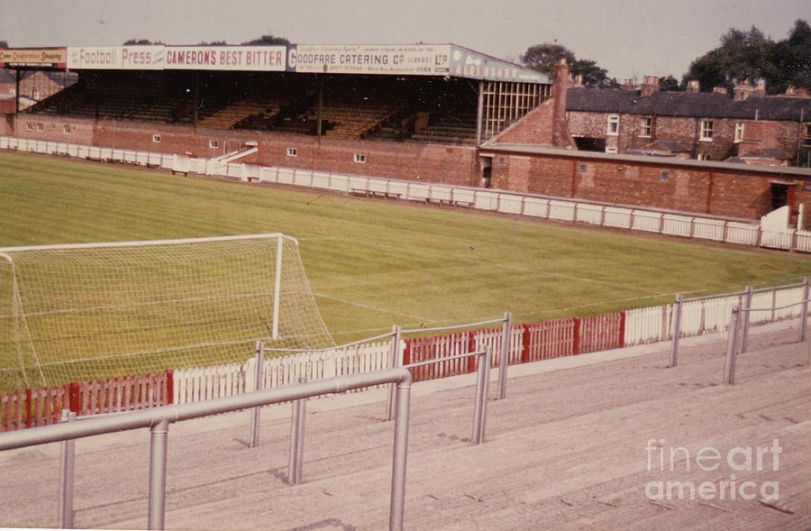 York City - Bootham Crescent - Main Stand 2 - August 1969 Photograph by Legendary Football Grounds