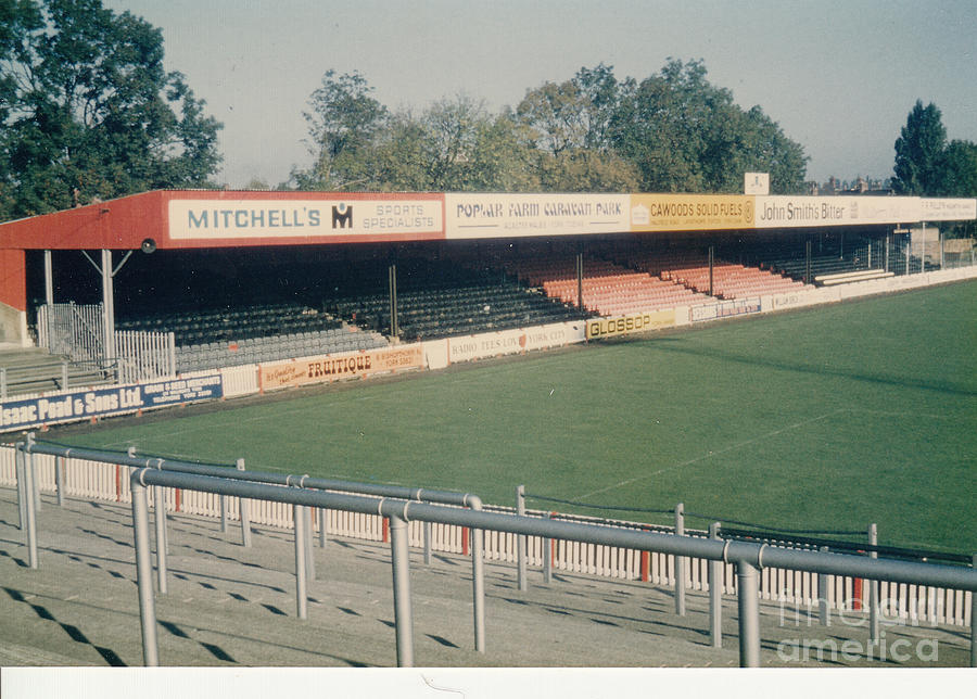 York City - Bootham Crescent - Popular Stand 2 - 1970s Photograph by Legendary Football Grounds