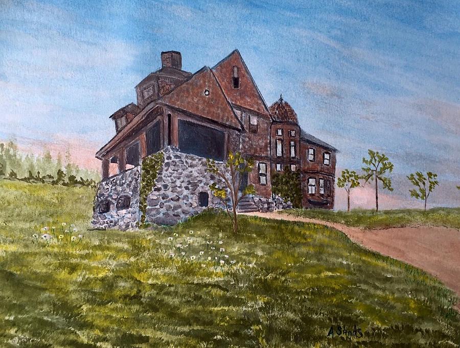 York Hospital circa 1907 Painting by Anne Sands