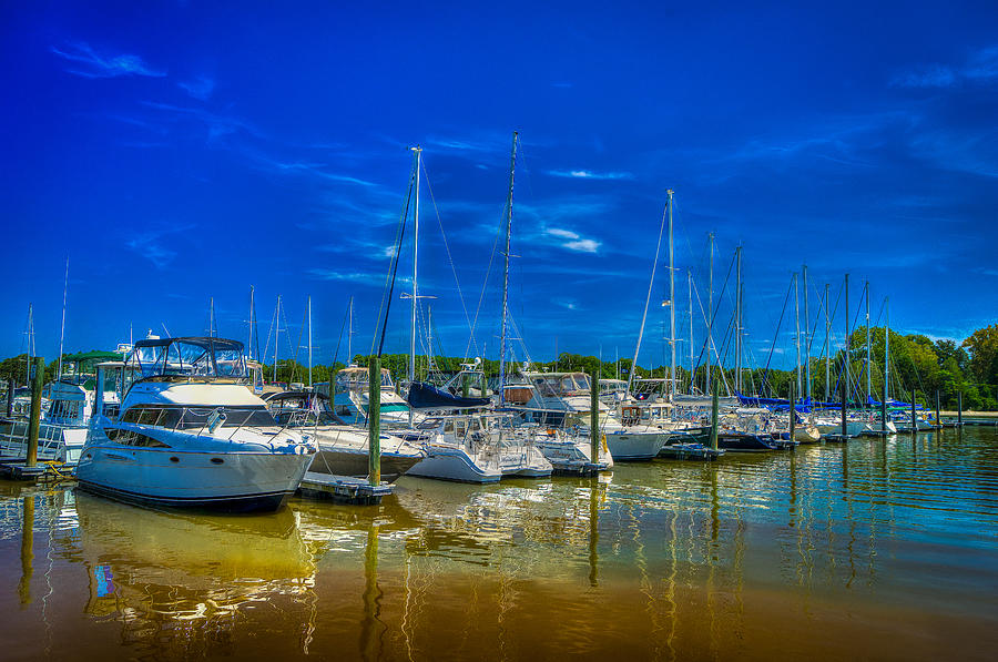 Boat Photograph - York River Yacht Haven by Harry Meares Jr