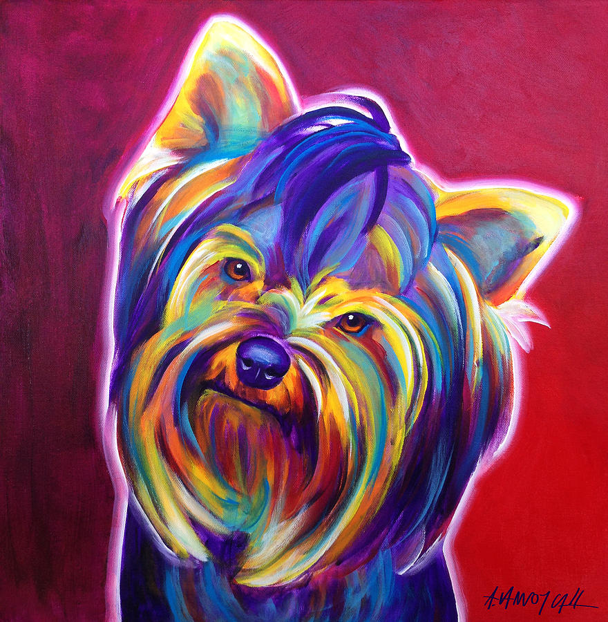 Yorkie - Gizmo Painting by Dawg Painter