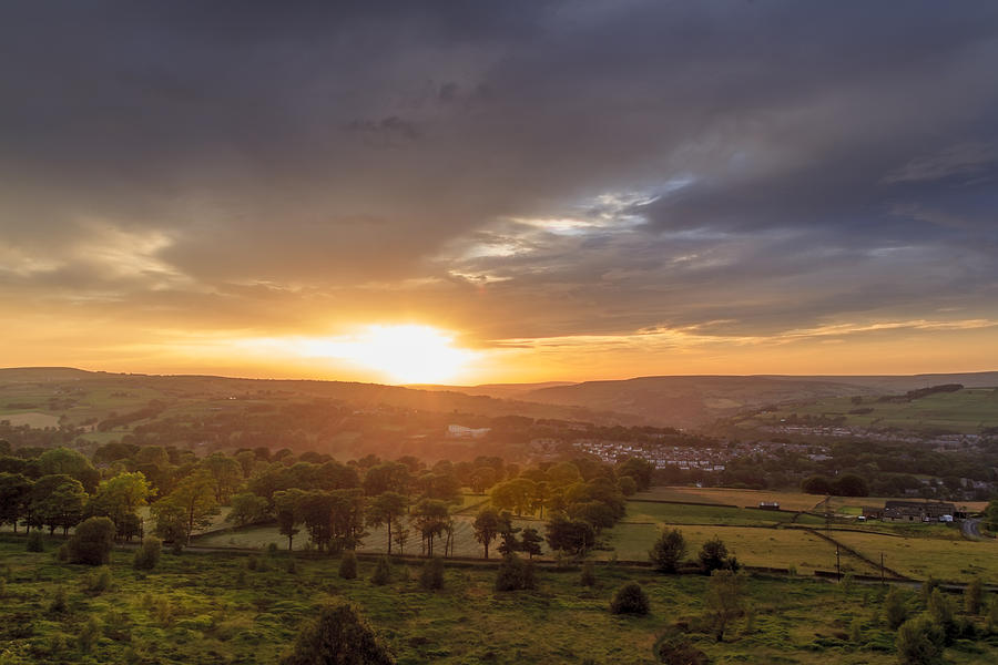 Yorkshire sunset - 1 Photograph by Chris Smith