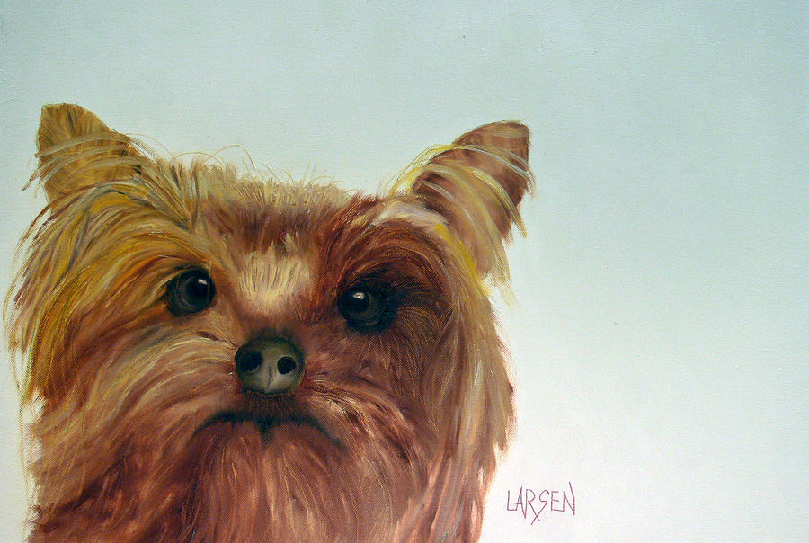 Yorkshire Terrier Painting by Dick Larsen Yorkshire Terrier Painting by Dick Larsen