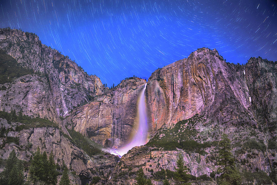 Yosemite at Night Photograph by Patricia Dennis