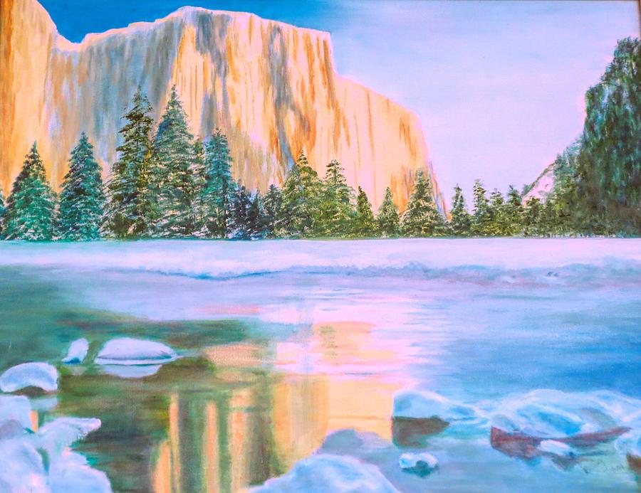 Yosemite Painting by Betsy Cullen