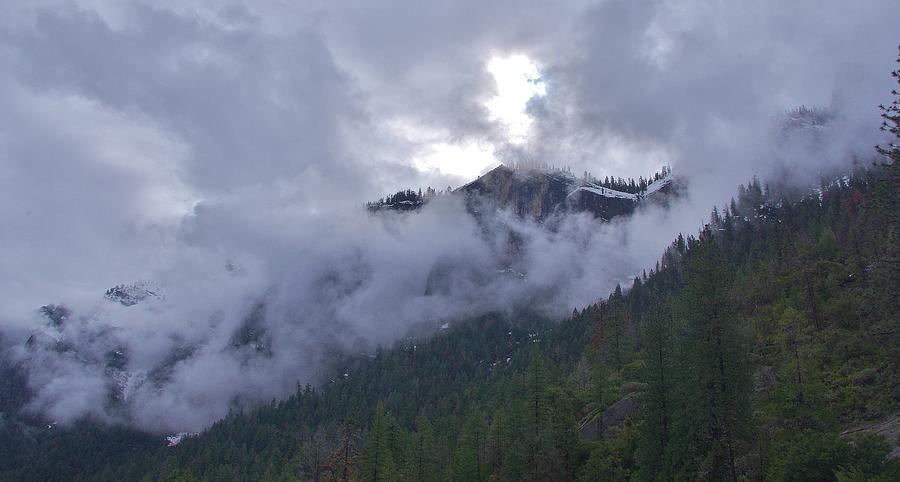 Yosemite Clouds BBBBBBBBBBBB Photograph by Phyllis Spoor