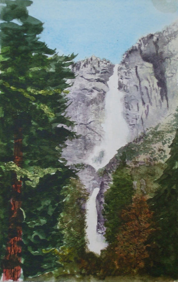 Yosemite National Park Painting - Yosemite Falls 1 by Ally Benbrook