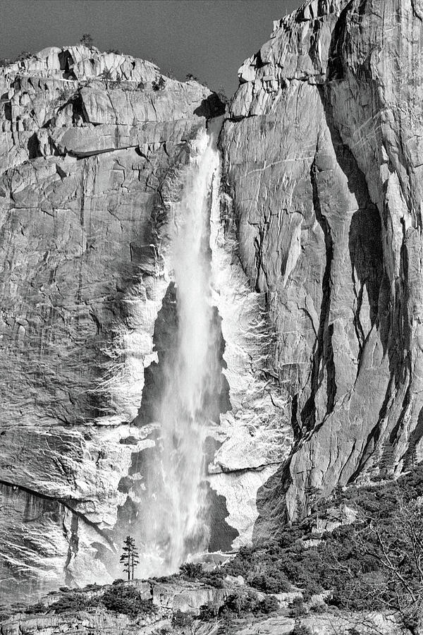 Yosemite Falls and Ice Photograph by Geoffrey Ferguson