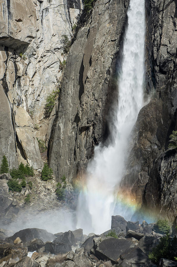 Yosemite Falls and Rainbow 2 Photograph by Greg Nyquist