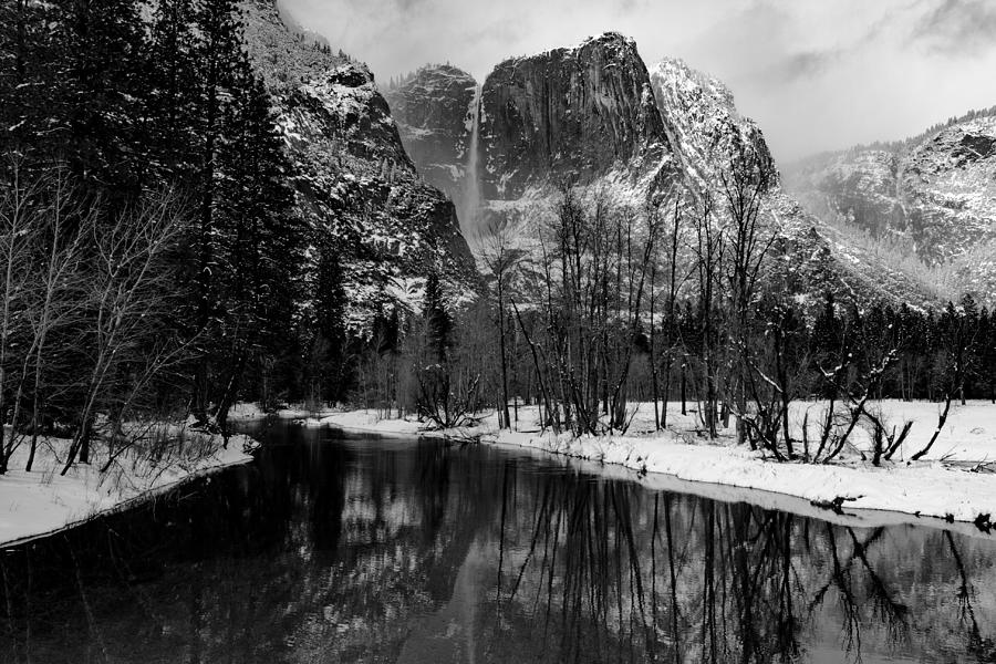 Yosemite Falls and the Merced River, Yosemite National Park. Photograph by Rick Pisio