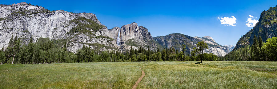 Yosemite Falls and Valley Panorama Photograph by Phil Abrams