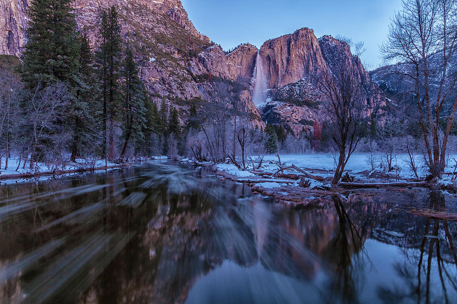 Yosemite Falls At Early  Dawn Photograph by Jonathan Nguyen