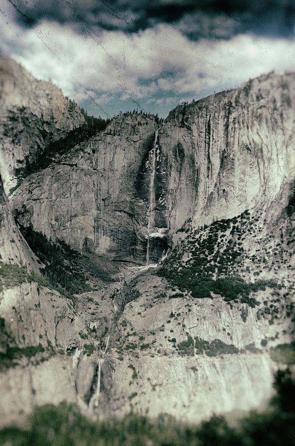 Yosemite Falls Collodion Photograph by Lawrence Knutsson
