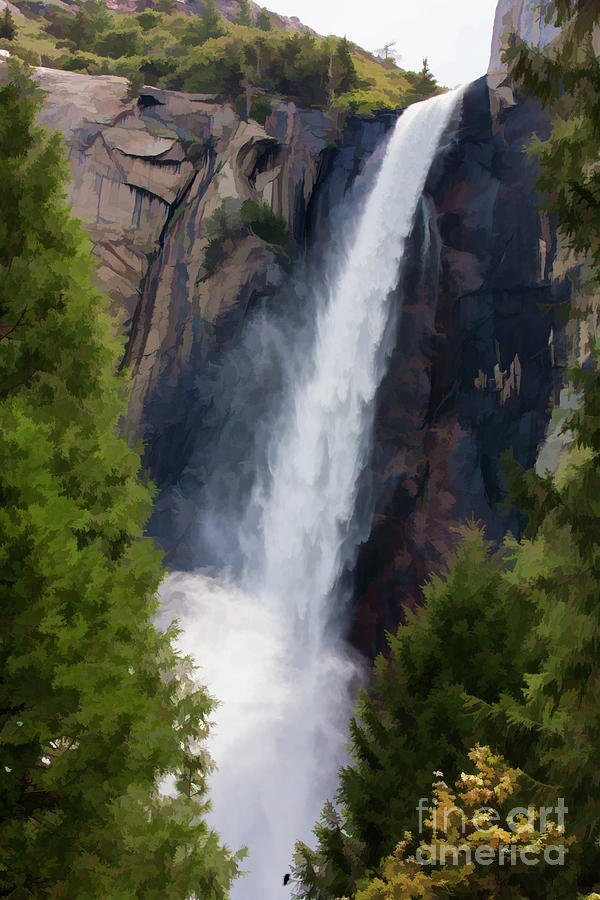 Yosemite Falls Color II Photograph by Chuck Kuhn