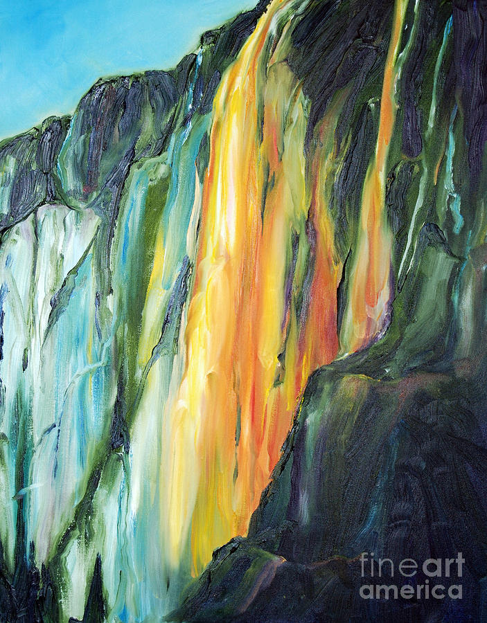 Yosemite Falls Painting by Frank Hoeffler