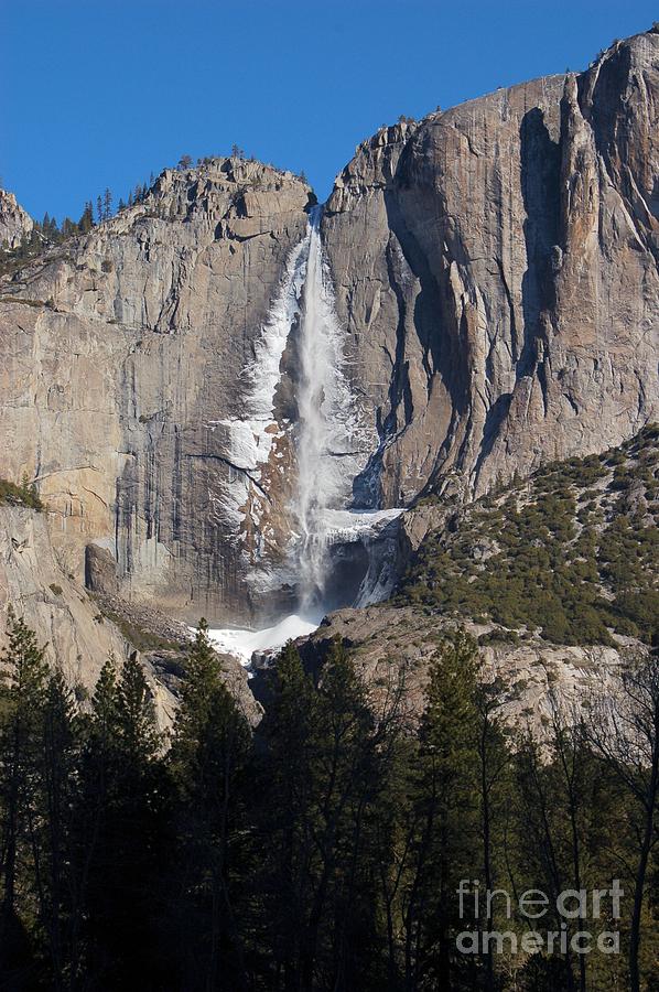 Yosemite Falls ice cap Photograph by Richard Verkuyl