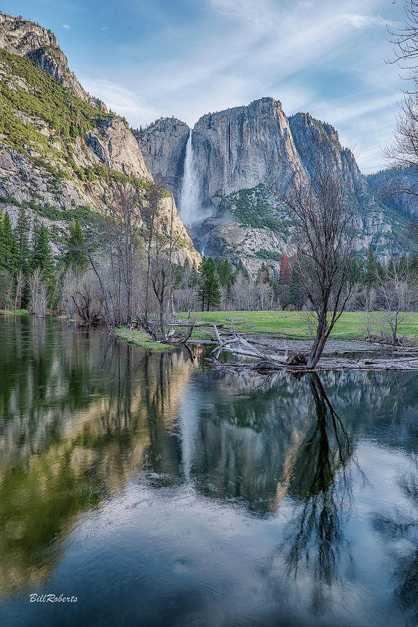 Yosemite Falls Reflected Photograph by Bill Roberts