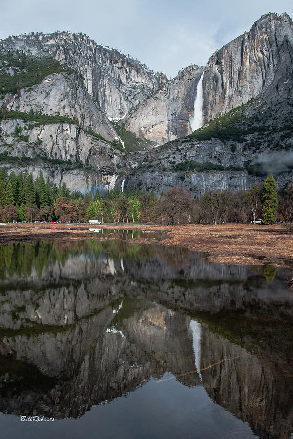 Yosemite Falls Reflection Photograph by Bill Roberts