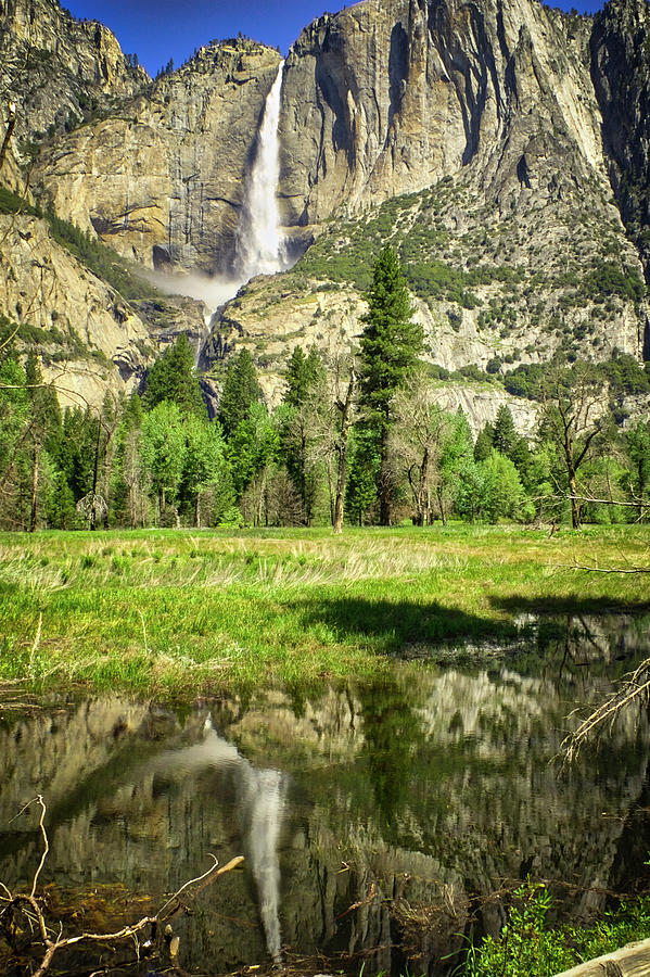 Yosemite Falls Reflection Photograph by Donald Pash