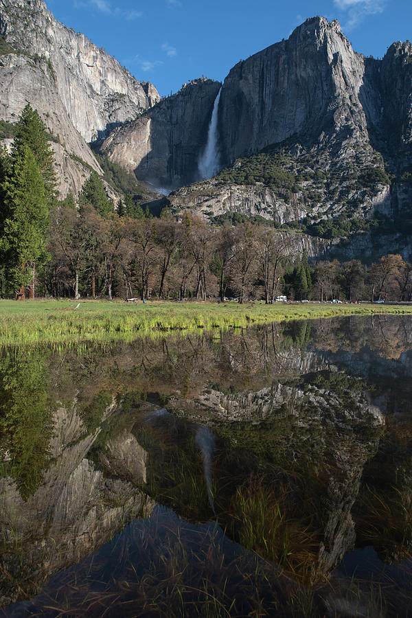Yosemite Falls Reflection Photograph by Ken Dietz